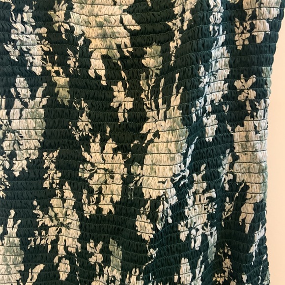 Abercrombie & Fitch green floral ruffle dress - Picture 2 of 6